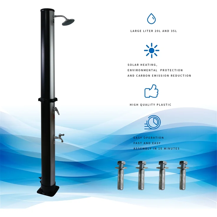 Mucola Solardusche, mit 35 Liter Speicherkapazität – Bild 3