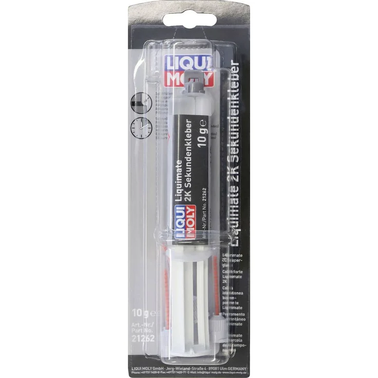 Liqui Moly Liquimate Sekundenkleber 21262, 2-Komponenten Sofortkleber, 10g, spaltfüllend bis 6 mm