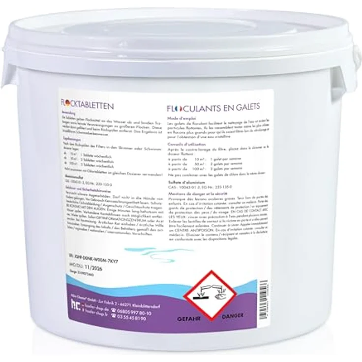 1 x 5 kg BAYZID Flocktabletten für Pools – Bild 4