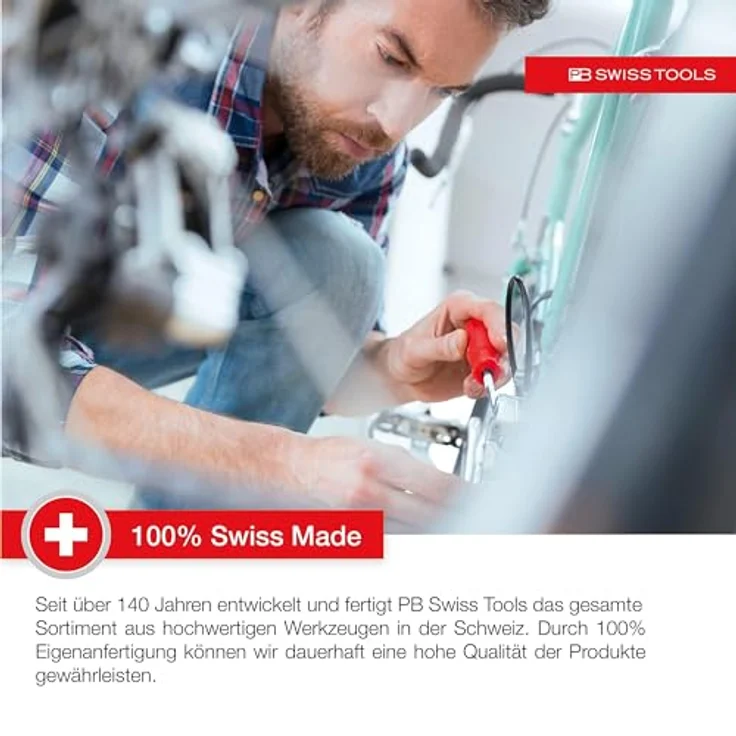 PB Swiss Tools T-Griff Innensechskant Set | 100% Swiss Made | 5-teiliges Quergriff Sechskant Schraubendreher Set 2,5-6 mm für Schraubarbeiten in Industrie und Handwerk – Bild 3