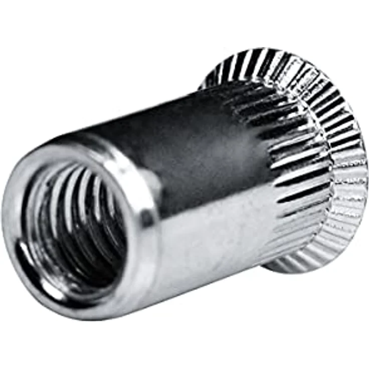 GOEBEL® GO-NUT Blindnietmuttern M4, 250 Stück, Verzinkter Stahl, Senkkopf, Rundschaft, Offenes Schaftende, Ø 5,9 x L 12 mm – Bild 1