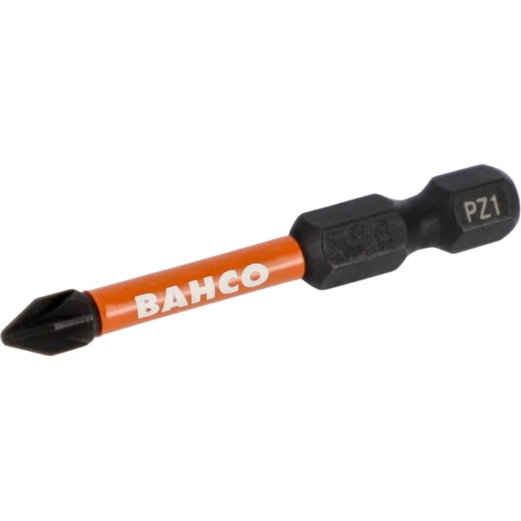 Bahco 1/4 Torsion Bits für Pozidriv Schrauben, 50 mm, PZ2, 10 Stk./Blisterpackung, hochleistungslegierter Stahl