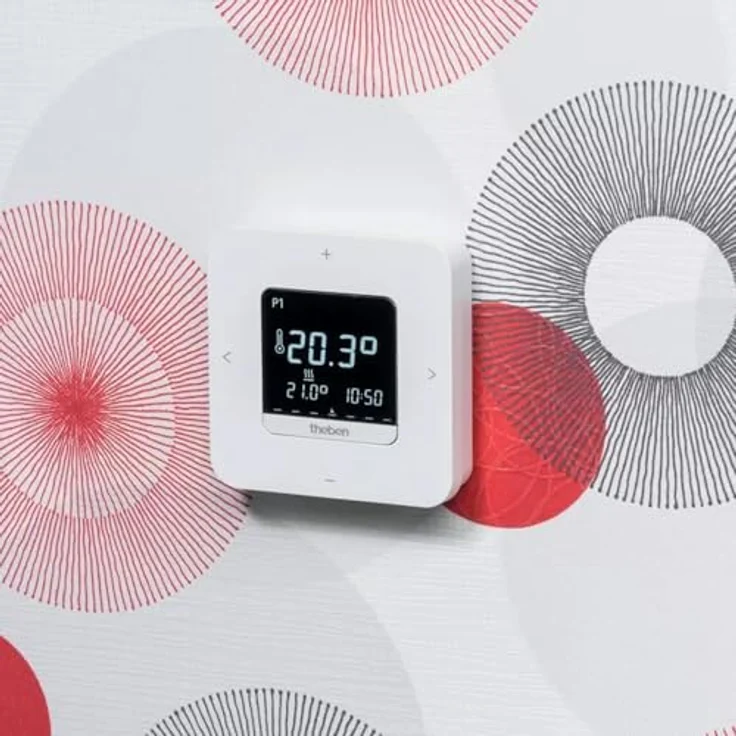Theben RAMSES 812 top3, Digital-Uhrenthermostat für Raumtemperaturregelung mit Bluetooth-App, 230 V, 3 programmierbare Wochenprogramme, Ferienprogramm, Komfort- und Eco-Funktion – Bild 5