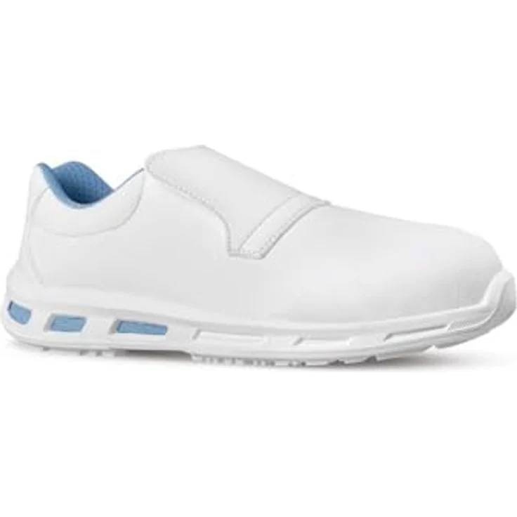 U-Power Blanco Sicherheitsschuhe, Leichte Mokassins mit Airtoe-Zehenschutzkappe, wasserabweisend, EU 45, Weiß – Bild 1