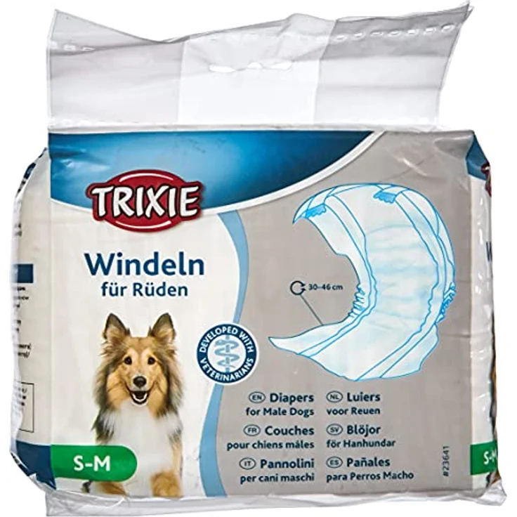 Windeln für Rüden, S–M: 30–46 cm, 12 St. – Bild 4