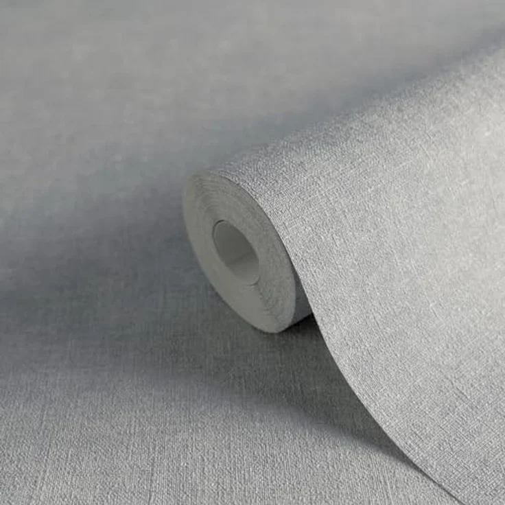 A.S. Création Smart Surfaces Vliestapete in Putzoptik, einfarbig, grau-blau, 10,05 m x 0,53 m, Made in Germany, hohe Licht- und Scheuerbeständigkeit – Bild 2