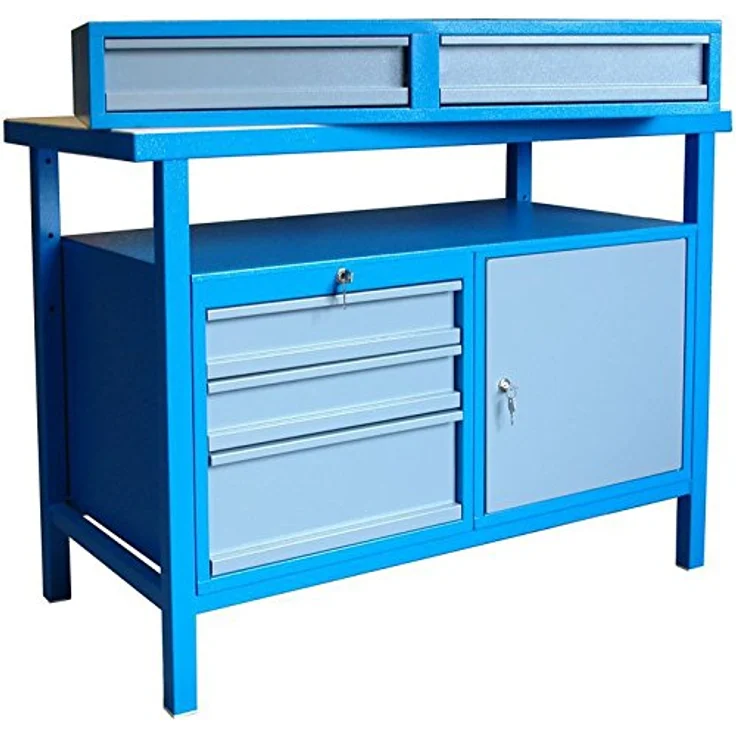 Güde Unterbauschublade, pulverbeschichtetes Stahlblech, 52 x 43,5 x 8,5 cm, bis 40 kg Tragkraft – Bild 2