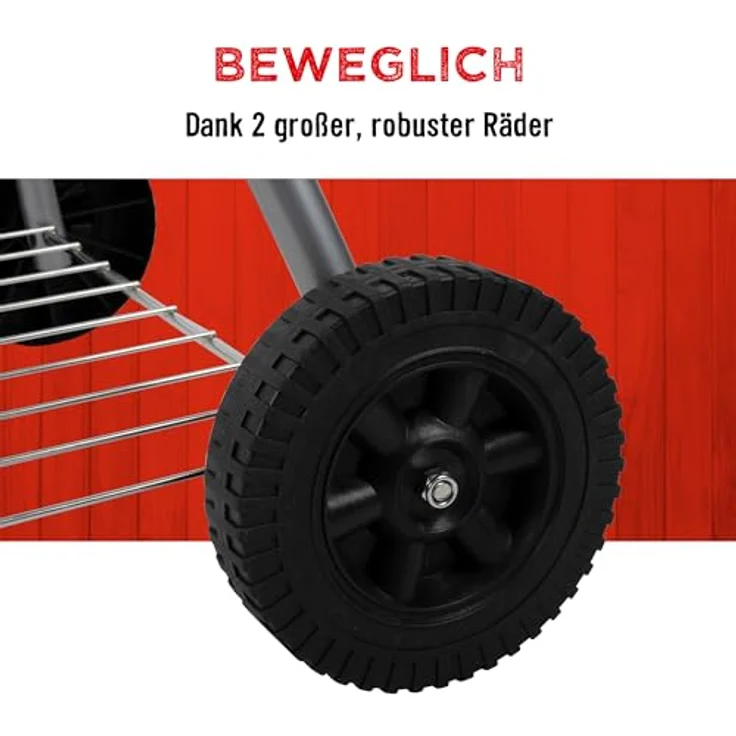 BBQ Collection Kugelgrill - Holzkohlegrill mit ein Lufteinlass im Deckel - Aschebehälter - 45cm - 83cm Höhe – Bild 7