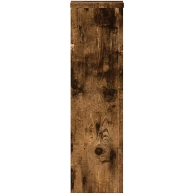 vidaXL Blumenständer 2 Stk. Räuchereiche 17x17x60 cm Holzwerkstoff (2 St) - Stabile Oberplatte, Zeitloses Design, Max. Belastbarkeit 50 kg – Bild 7