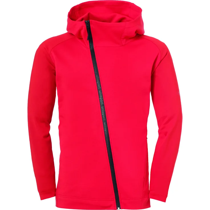 Uhlsport Fußball Essential Pro Jacke Herren Kapuzenjacke rot Gr XXXL - Optimale Tragekomfort, elastische Ripp-Ärmel, Baumwolle/Polyester-Materialmix