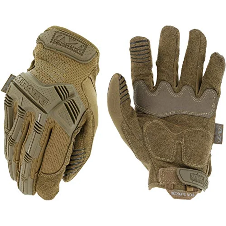 Mechanix Wear Tactical M-Pact Arbeitshandschuhe, TPR-Stoßschutz, touchscreen-fähiges Kunstleder, COYOTE BROWN, Größe L – Bild 1