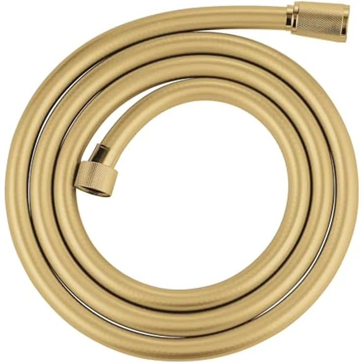GROHE Silverflex, knickfester Duschschlauch, goldfarben, 1,75m, druckbeständig, universeller Anschluss, ohne Dichtungsringe – Bild 1