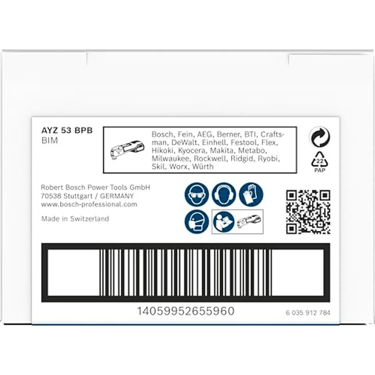 Bosch 1x PRO Multi Material AYZ 53 BPB Blatt für Multifunktionswerkzeuge, für Gipskartonplatte und Holz mit Nägeln, 53 mm Breite, Professional Zubehör, Multifunktionswerkzeug – Bild 4