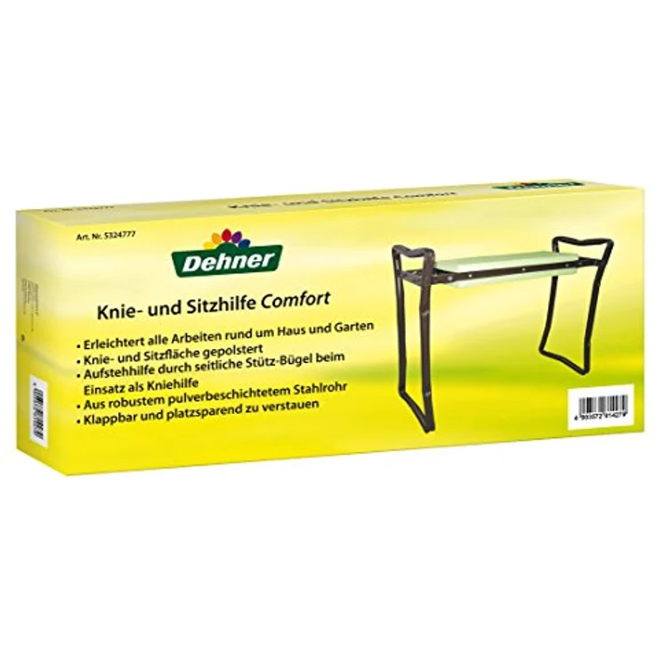 Dehner Knie- und Sitzhilfe, für Arbeiten rund um Haus und Garten, ca. 62.5 x 13 x 27 cm, grün – Bild 3