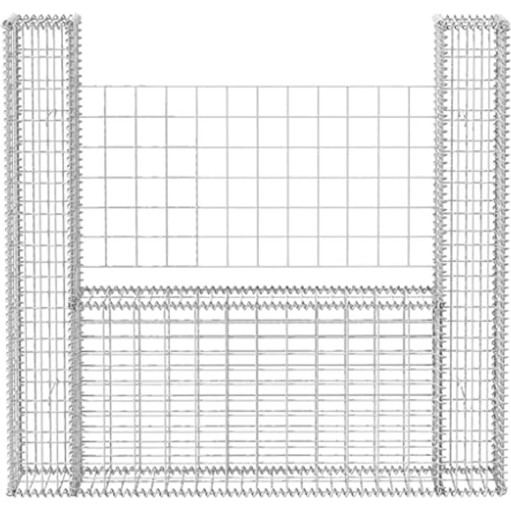 vidaXL Gabionenkorb UForm Stahl 160×20×150 cm - Preisvergleich – Bild 5