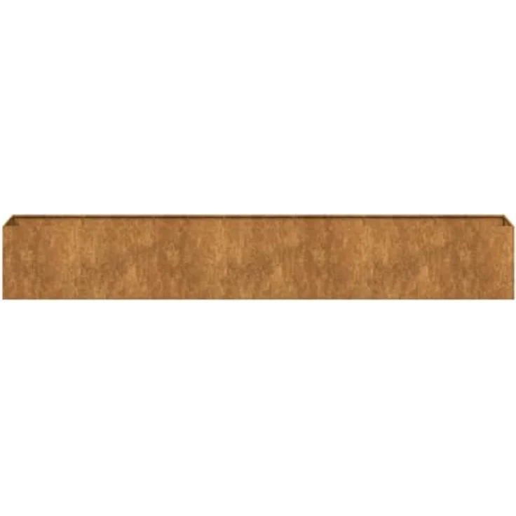 vidaXL Pflanzkübel Rostig 280x40x40 cm Wetterfester Stahl, Garten-Garten-Pflanzkübel, Hochbeet - in markantem Braun – Bild 5