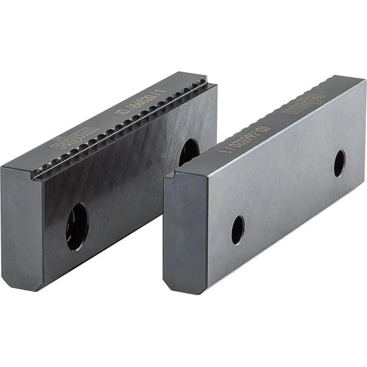ELC Schraubstock Krallenbacken-Set 160mm mit Feinstufe, gehärtete Krallenspitzen für erhöhte Haltekräfte und 5-Seiten-Bearbeitung