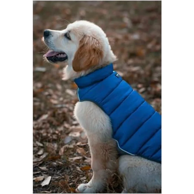 Red Dingo Wendbarer Pufferjacke für Hunde, hochwertiger Hundemantel, rot – Bild 4