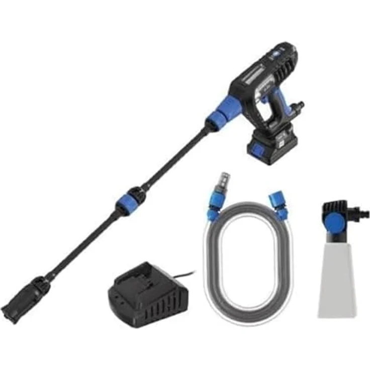 Annovi Reverberi BC250 DSS, tragbarer Hochdruckreiniger mit Dual Speed System, Akkubetrieb, blau – Bild 1