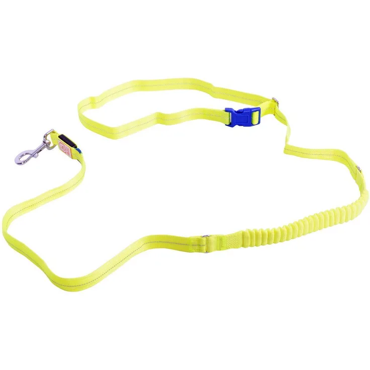 DUVO+ Joggingleine mit Flash Light LED USB neongelb