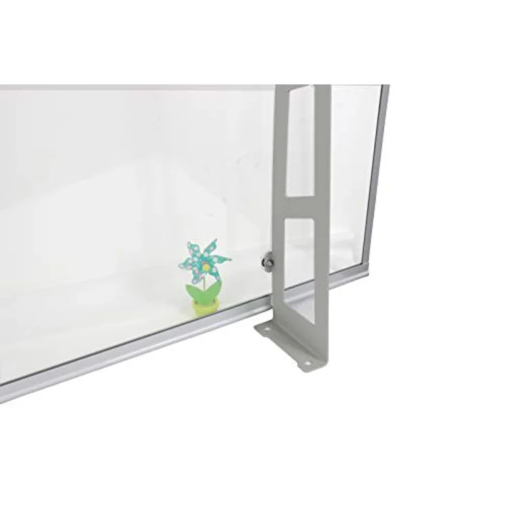 Vordach Aluminium 115 x 100 cm Türdach Türvordach Haustür Dach Pultvordach Überdachung – Bild 5