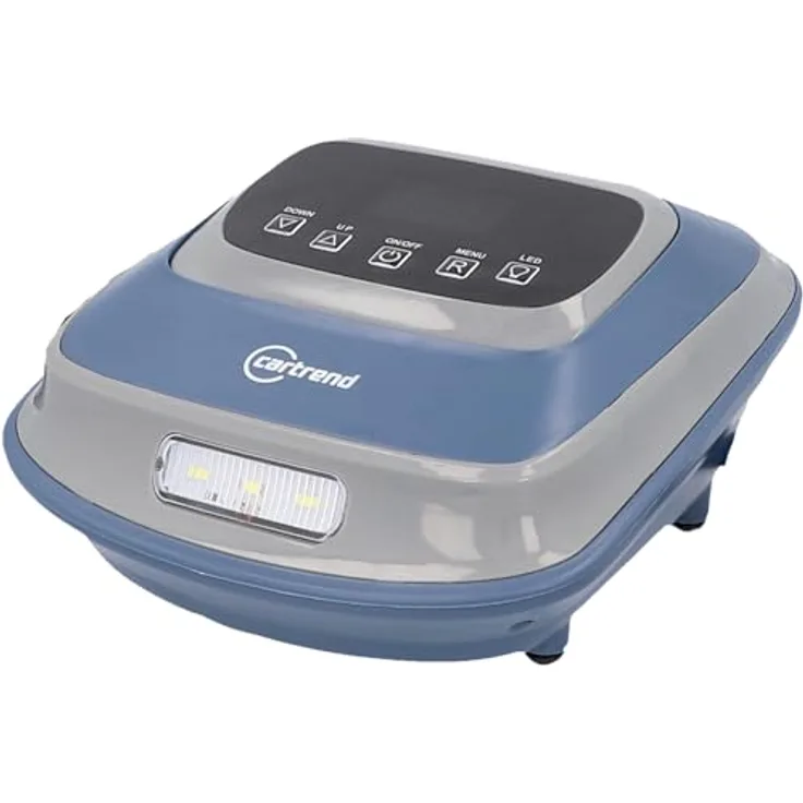Cartrend Kompressor 10 Bar, Luftpumpe mit Abschaltautomatik und LED Arbeitsleuchte