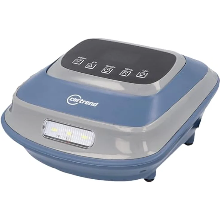 Cartrend Kompressor 10 Bar, Luftpumpe mit Abschaltautomatik und LED Arbeitsleuchte – Bild 1
