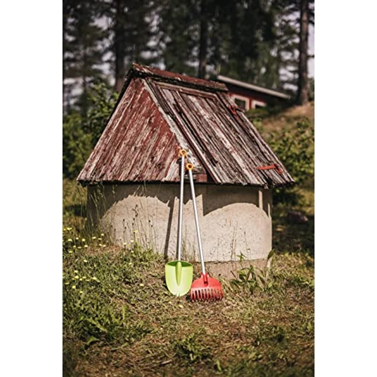 Fiskars Kinder-Spaten, Länge: 91 cm, Kunststoff-Blatt-Aluminium-Stiel, Grün-Orange, MyFirst Fiskars, 1001420 – Bild 20