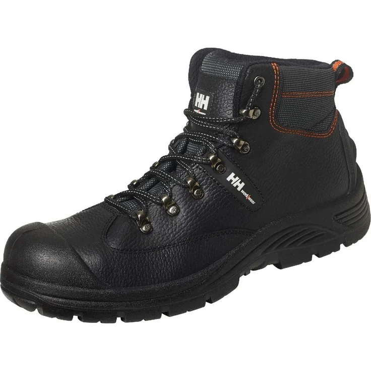 Helly Hansen Aker Mid WW Sicherheitsschuh, Verbundstoff-Zehenschutz, PU-Verstärkung in Schwarz – Bild 1