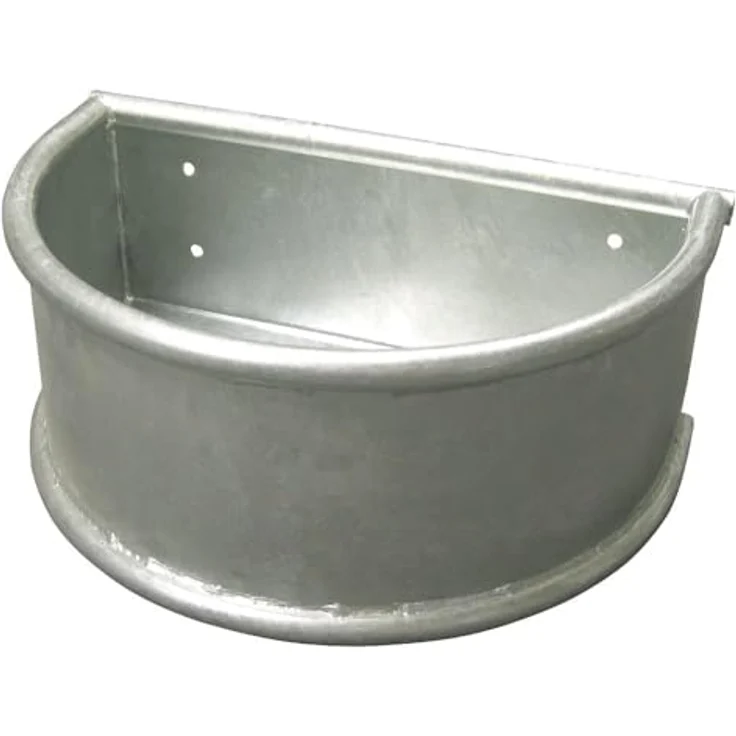 Kerbl Rundtrog (28 l), Futternapf, feuerverzinkt, dimensionsstabil, ca. 55 x 35 x 24 cm – Bild 2