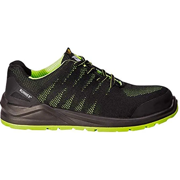 ruNNex RUNNEX® S1P-ESD-Sicherheitshalbschuhe SportStar, schwarz/grün, mit durchtritthemmender Zwischensohle und ESD-Schutz – Bild 6