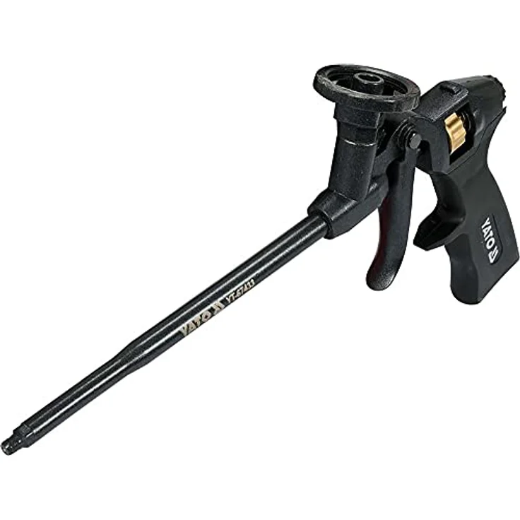 Yato Montagepistole, PTFE beschichtete PU-Schaumpistole mit Einhanddosierung und ergonomischem 2-Komponentengriff – Bild 2