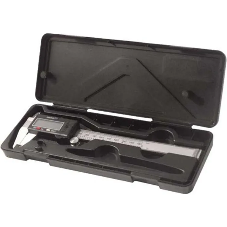 Mauk digitaler Messschieber 0-150 mm LCD Display inch/mm Schieblehre inkl. Case