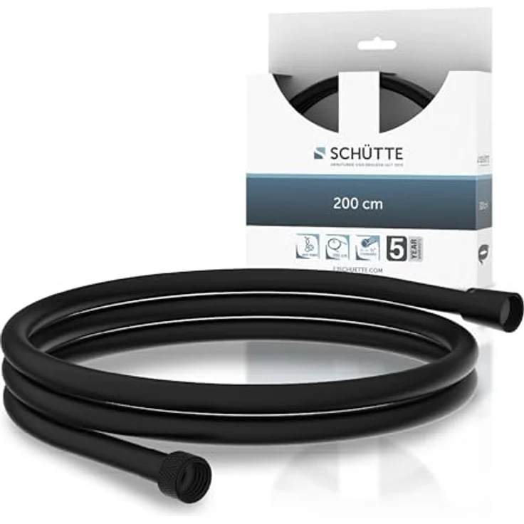 Schütte Brauseschlauch 150 cm mit Wasserspardichtung, bis 50% Wasserersparnis – Bild 1