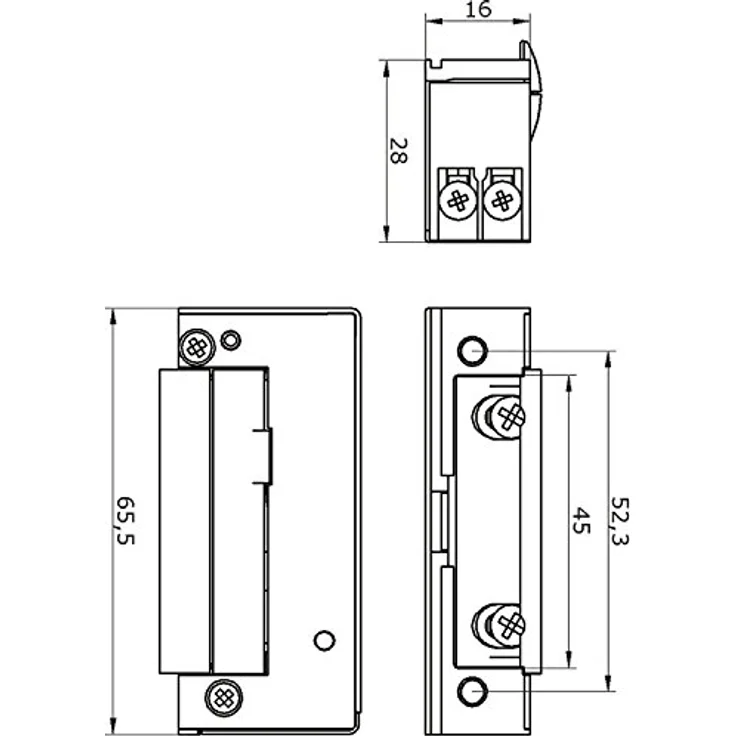 Magni E-Öffner 5U4X10, Türöffner + Türschliesser 12V DC mit verstellbarer Falle, Aufbruchfestigkeit 4800 N, DIN Links/Rechts Montage – Bild 2