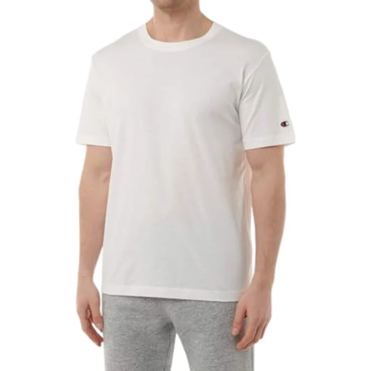 Champion T-Shirt Casual 2er-Pack, Herren, figurbetont, 100% Baumwolle, mehrfarbig, Größe L – Bild 2