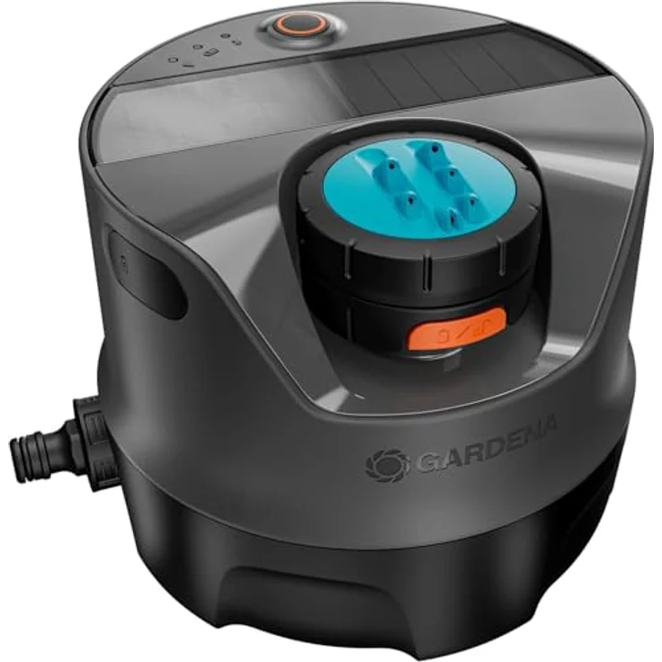Gardena AquaPrecise, solarbetriebenes Bewässerungssystem für Rasen bis 320 m² mit Bluetooth App-Steuerung – Bild 2