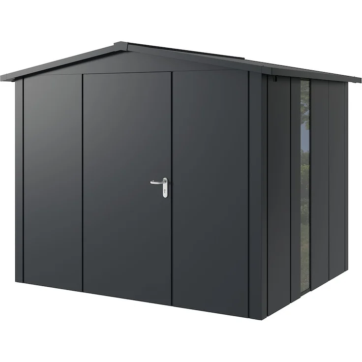 HOERMANN JUNO JSD9 L-Sk 7016 Gartenhaus, 1-flg L F Satteldach ...