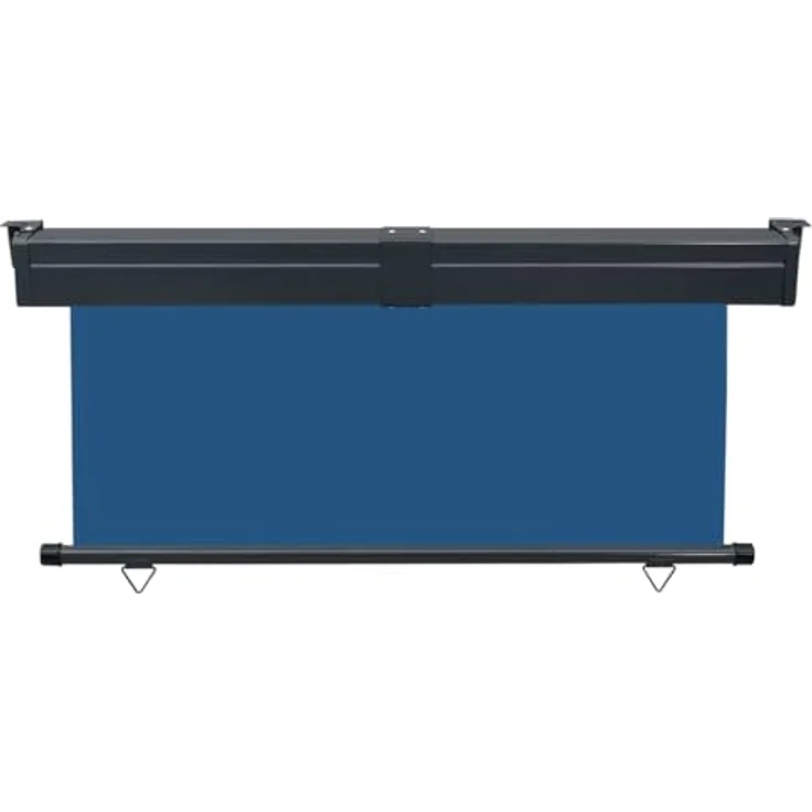 vidaXL Balkon-Seitenmarkise 165x250 cm Blau, Windschutz und Sonnenschutz, UV-beständig und wasserbeständig – Bild 4