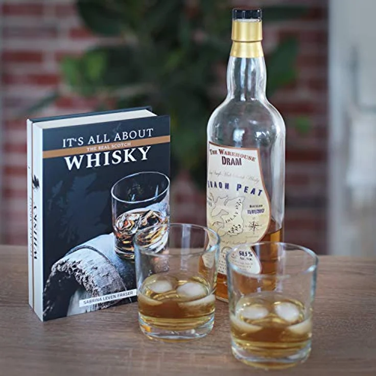HMF 80701 Buchsafe, getarnte Geldkassette mit echten Papierseiten, Whisky, 18,7 x 13 x 4,2 cm – Bild 5
