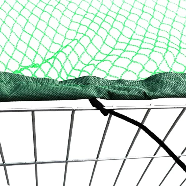 Melko Freigehege aus 8 Gittern mit Netz und Tür Tiergehege Ø 204 cm Freigehege Kaninchen – Bild 4