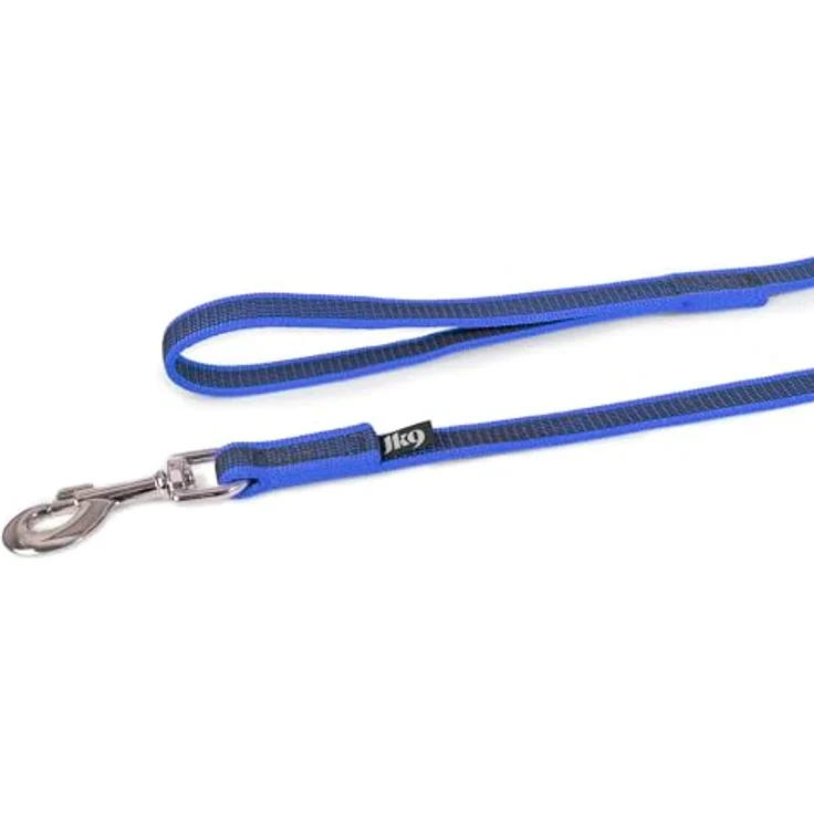 IDC Color & Gray gumierte Leine, 20 mm x 10 m mit Schlaufe, Blau-Grau – Bild 3