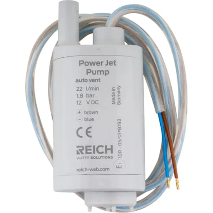 Reich Tauchpumpe Power Jet, 22 l/min bei 1,8 bar, 12 Volt mit hoher Förderleistung und leiser Betrieb – Bild 1