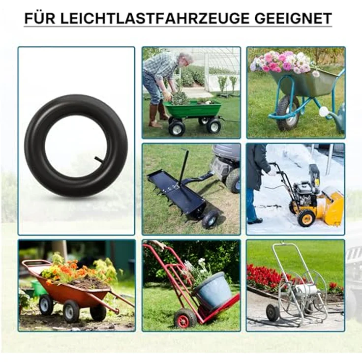 Standard-Schlauch für Schubkarren Räder Reifen Luftrad 3.50-8 – Bild 7