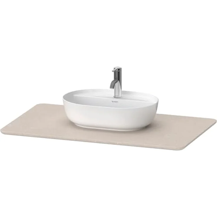 Duravit Luv Quarzsteinkonsole LU9469, 988mm Breite, unempfindlich gegen Feuchtigkeit, Farbe: Sand Struktur – Bild 1