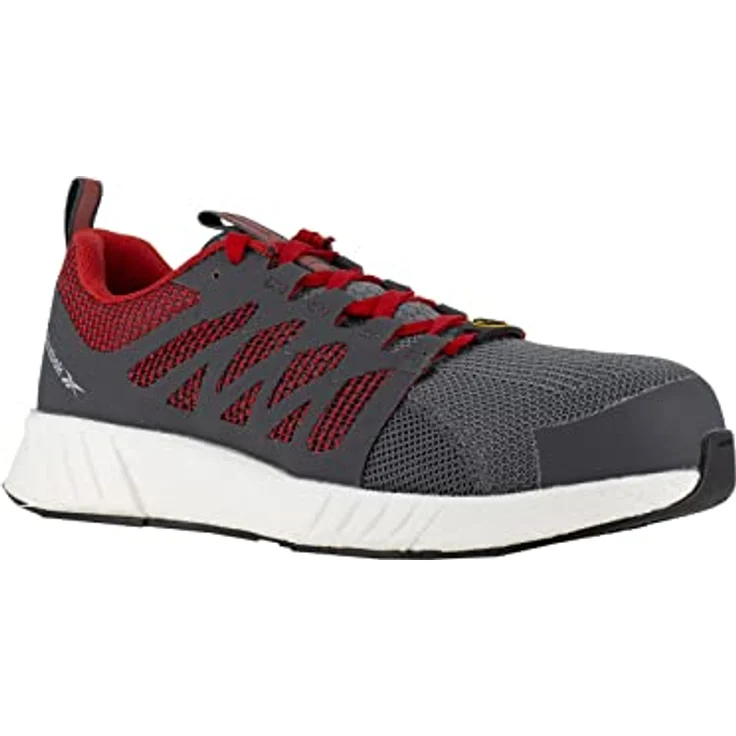 Reebok Halbschuh Fusion Flexweave Work,S1P,44 grau/rot/weiß, Sicherheitsschuh mit Ultraknit, Flexweave und Floatride Energy-Schaum – Bild 1