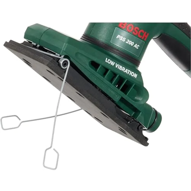 Bosch Professional PSS 200 AC Schwingschleifer Schwarz, Grün 200 W - Bandschleifmaschinen (Handschleifer, Schwingschleifer, Schwarz, Grün, Staubbeutel, Rechteckig, EN 60745) – Bild 5
