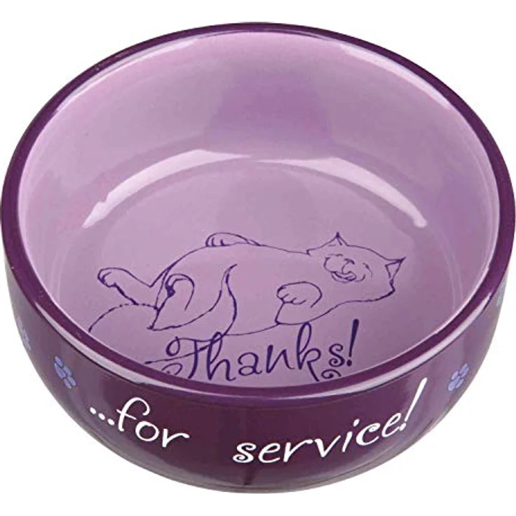 Trixie Katzennapf Thanks for Service, Keramik, 1 Stück - Sortierte Farbe (1er Pack) – Bild 3