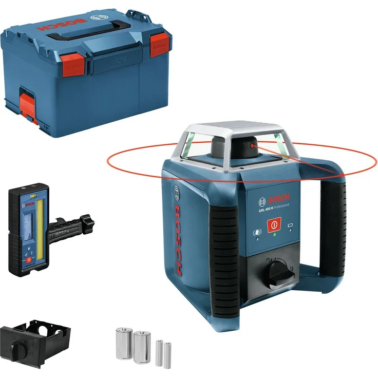 BOSCH Punkt- und Linienlaser GRL 400 H, Rotationslaser - in L-BOXX 238, Arbeitsbereich bis zu 400m, rot – Bild 1