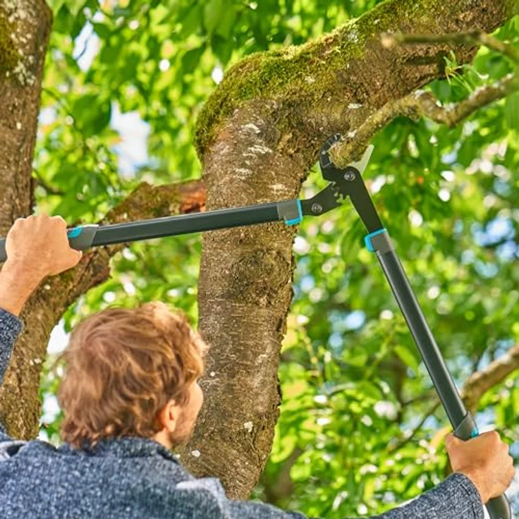 Gardena Astschere EnergyCut Pro L, Amboss-Schneidprinzip, leichtgängiges Getriebe, für max. 50 mm Durchmesser, rot – Bild 5
